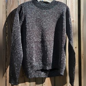 Hugo Boss Funday Mock-Neck Glitter Sweater